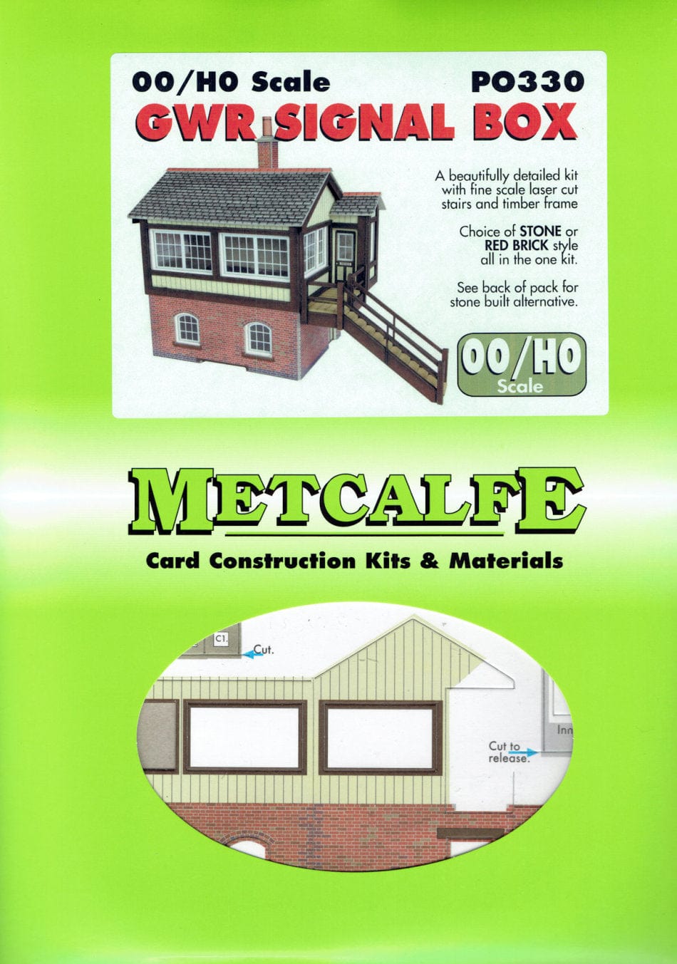 Metcalfe PO330 HO/OO GWR Signal Box Metcalfe TRAINS - HO/OO SCALE