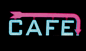 Micro Structures Horizontal Sign Lighting Kits - Animated - Cafe - Large - Hobbytech Toys