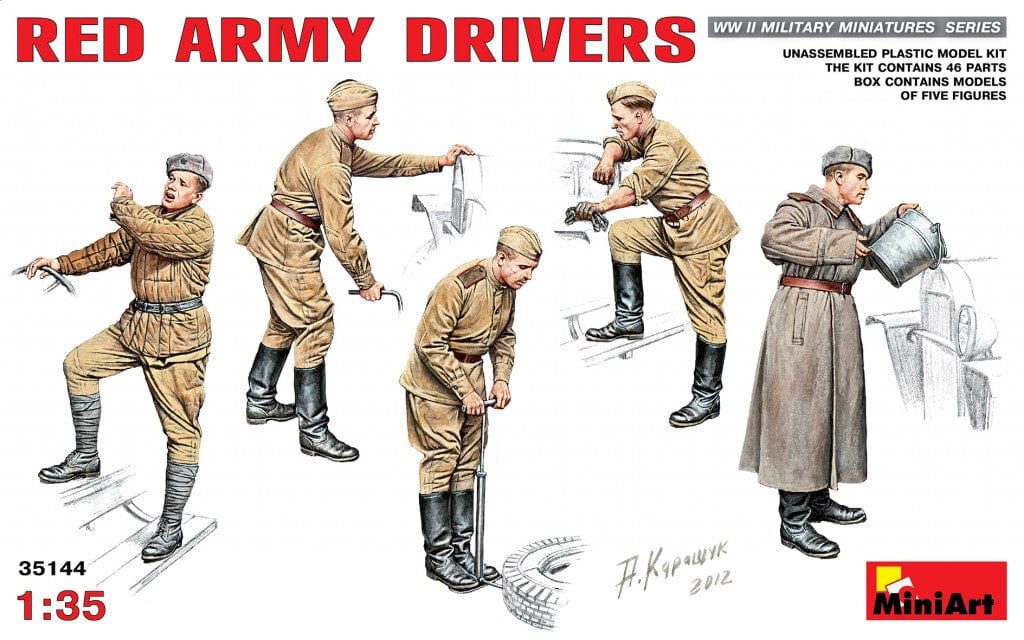 Miniart 1/35 Red Army Drivers Miniart PLASTIC MODELS