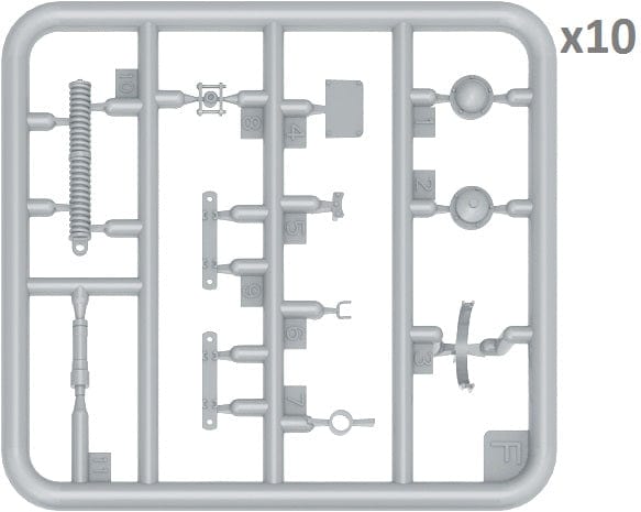 Miniart 35236 1/35 T-34 Wheels Set 1942 Series Plastic Model Kit Miniart PLASTIC MODELS