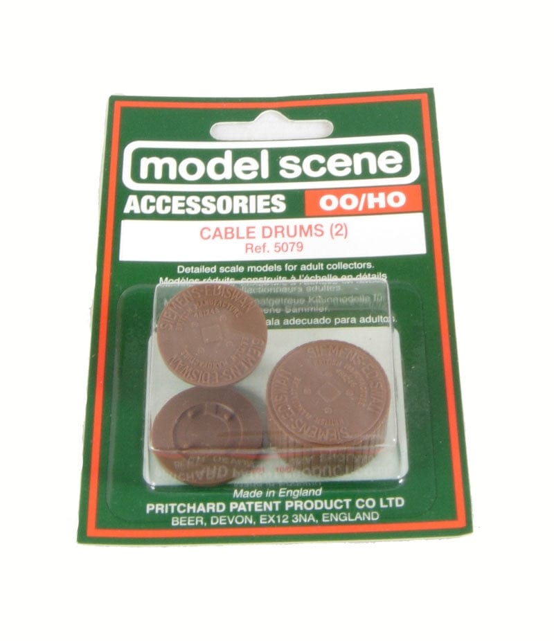 Model Scene OO Cable Drums Peco TRAINS - HO/OO SCALE