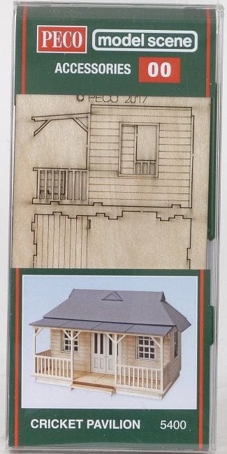 Model Scene OO Cricket Pavilion Peco TRAINS - HO/OO SCALE