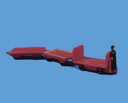 Model Scene OO Electric Trolley And Trailer Peco TRAINS - HO/OO SCALE