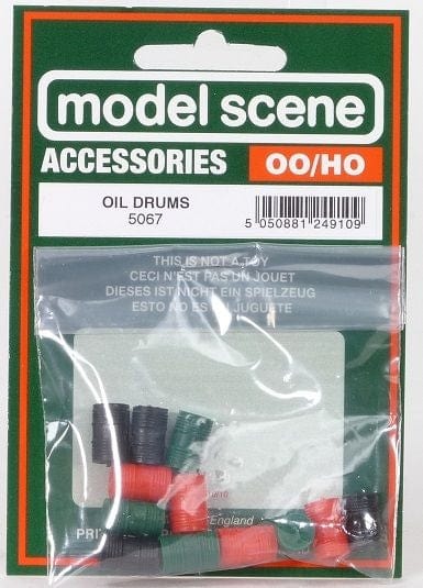 Model Scene OO Oil Drums Peco TRAINS - HO/OO SCALE