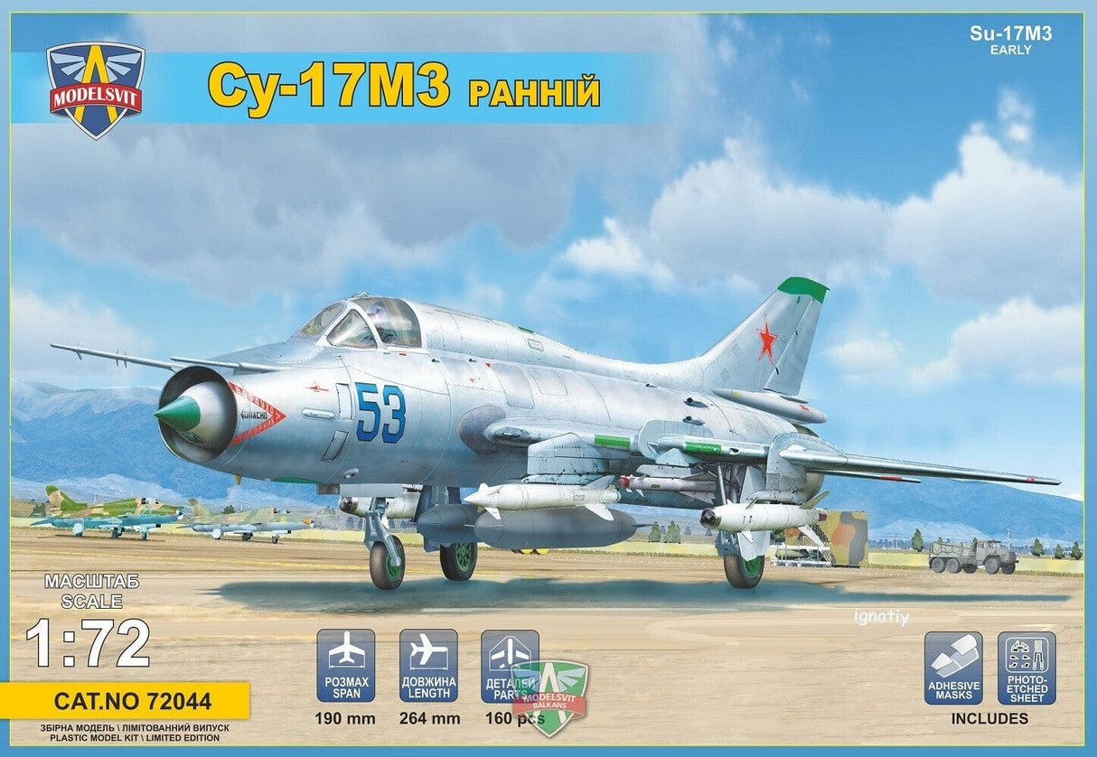 ModelSvit 72044 1/72 Su-17M3 Early prod. advanced fighter Plastic Model Kit Modelsvit PLASTIC MODELS