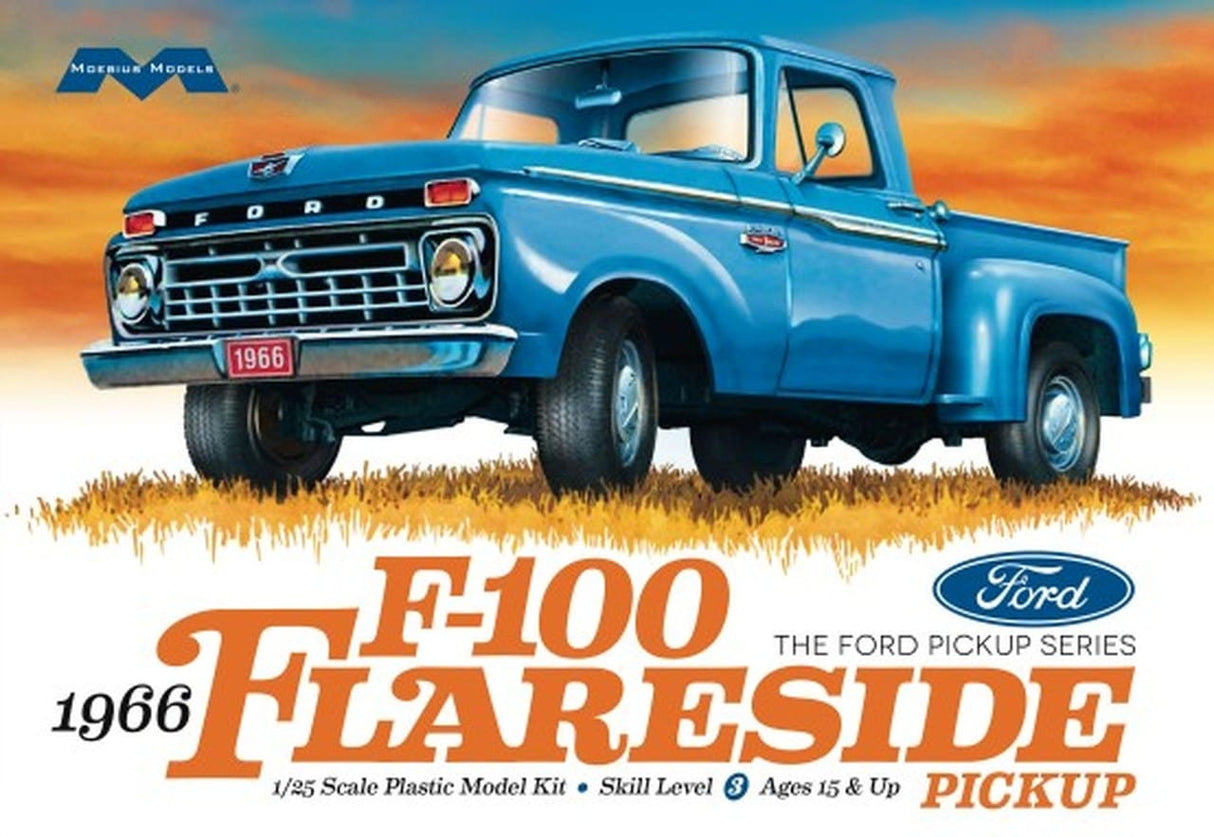 Moebius Models 1/25 1966 Ford F-100 Flareside Pickup Moebius Models PLASTIC MODELS