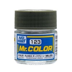 Mr Color 123 Semi Gloss Rlm83 Dark Green 10ml Mr Hobby PAINT, BRUSHES & SUPPLIES