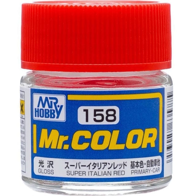 Mr Color 158 Gloss Super Italian Red 10ml Mr Hobby PAINT, BRUSHES & SUPPLIES