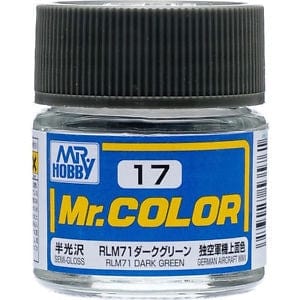 Mr Color 17 Semi Gloss Rlm71 Dark Green 10ml Mr Hobby PAINT, BRUSHES & SUPPLIES