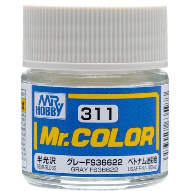 Mr Color 311 Semi Gloss Grey Fs36622 10ml Mr Hobby PAINT, BRUSHES & SUPPLIES