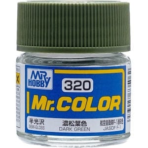 Mr Color 320 Semi Gloss Dark Green 10ml Mr Hobby PAINT, BRUSHES & SUPPLIES