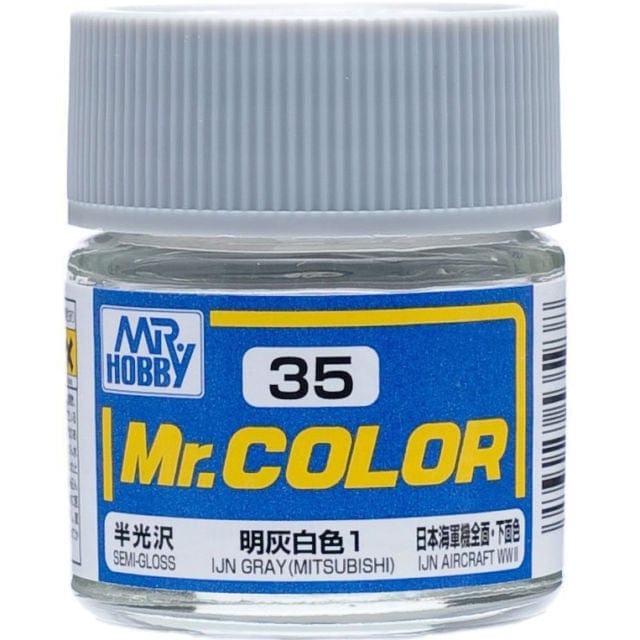 Mr Color 35 Semi Gloss Ijn Gray (MiTSubishi) 10ml Mr Hobby PAINT, BRUSHES & SUPPLIES