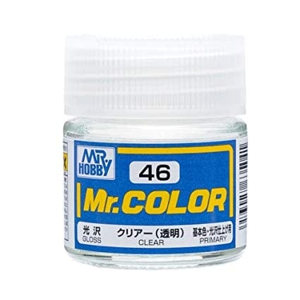 Mr Color 46 Gloss Clear 10ml Mr Hobby PAINT, BRUSHES & SUPPLIES