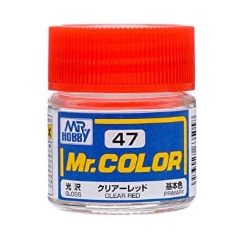 Mr Color 47 Gloss Clear Red 10ml Mr Hobby PAINT, BRUSHES & SUPPLIES