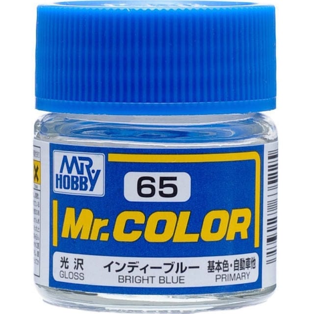 Mr Hobby 65 Mr Color 65 Gloss Bright Blue 10ml Mr Hobby PAINT, BRUSHES & SUPPLIES
