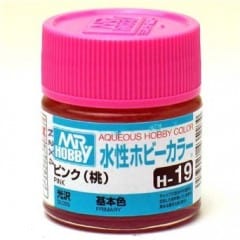 Mr Hobby Aqueous 19 Gloss Pink 10ml Mr Hobby PAINT, BRUSHES & SUPPLIES