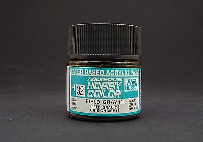 Mr Hobby Aqueous 32 Gloss Field Grey 10ml Mr Hobby PAINT, BRUSHES & SUPPLIES