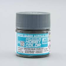Mr Hobby Aqueous 337 Semi Gloss Greyish Blue 10ml Mr Hobby PAINT, BRUSHES & SUPPLIES
