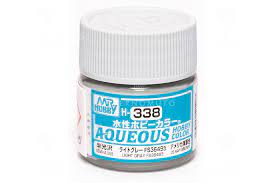 Mr Hobby Aqueous 338 Semi Gloss Light Grey 10ml Mr Hobby PAINT, BRUSHES & SUPPLIES