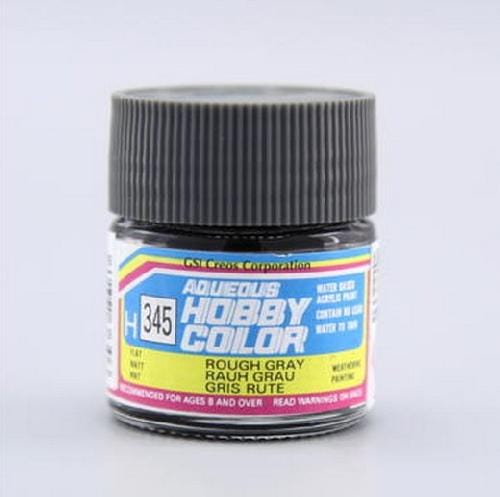 Mr Hobby Aqueous 345 Flat Rough Grey 10ml Mr Hobby PAINT, BRUSHES & SUPPLIES