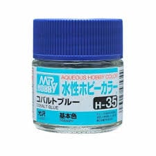 Mr Hobby Aqueous 35 Gloss Cobalt Blue 10ml Mr Hobby PAINT, BRUSHES & SUPPLIES