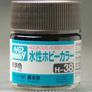 Mr Hobby Aqueous 38 Gloss Steel Red 10ml Mr Hobby PAINT, BRUSHES & SUPPLIES