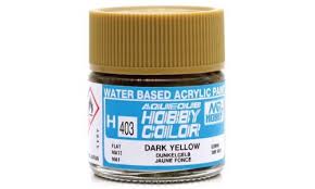 Mr Hobby Aqueous 403 Flat Dark Yellow 10ml Mr Hobby PAINT, BRUSHES & SUPPLIES