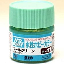 Mr Hobby Aqueous 41 Gloss Pale Green 10ml Mr Hobby PAINT, BRUSHES & SUPPLIES