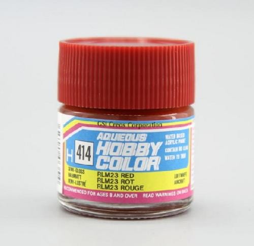 Mr Hobby Aqueous 414 Rlm23 Semi Gloss Red 10ml Mr Hobby PAINT, BRUSHES & SUPPLIES