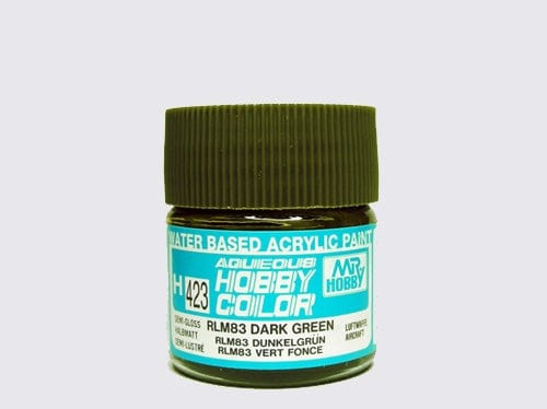 Mr Hobby Aqueous 423 Rlm83 Semi Gloss Dark Green 10ml Mr Hobby PAINT, BRUSHES & SUPPLIES