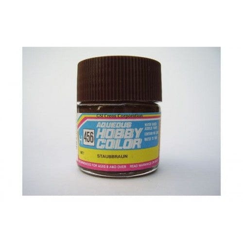 Mr Hobby Aqueous 456 Flat Dut Brown 10ml Mr Hobby PAINT, BRUSHES & SUPPLIES