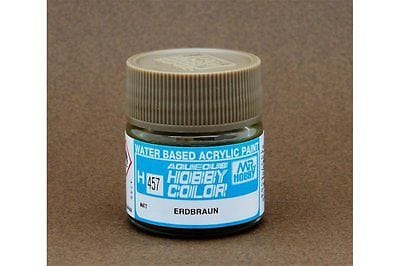 Mr Hobby Aqueous 457 Flat Earth Brown 10ml Mr Hobby PAINT, BRUSHES & SUPPLIES