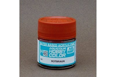 Mr Hobby Aqueous 460 Flat Red Brown 10ml Mr Hobby PAINT, BRUSHES & SUPPLIES