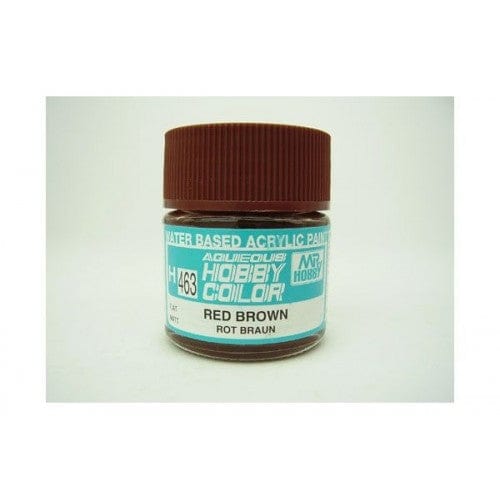 Mr Hobby Aqueous 463 Flat Red Brown 10ml Mr Hobby PAINT, BRUSHES & SUPPLIES