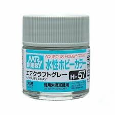 Mr Hobby Aqueous 57 Gloss Aircraft Grey 10ml Mr Hobby PAINT, BRUSHES & SUPPLIES