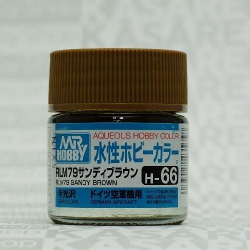 Mr Hobby Aqueous 66 Semi Gloss Rlm Sandy Brown 10ml Mr Hobby PAINT, BRUSHES & SUPPLIES