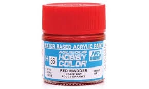 Mr Hobby Aqueous 86 Gloss Red Madder 10ml Mr Hobby PAINT, BRUSHES & SUPPLIES