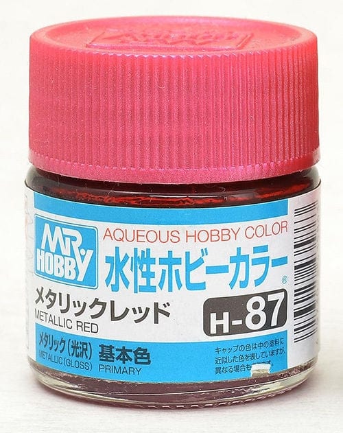 Mr Hobby Aqueous 87 Metallic Gloss Red 10ml Mr Hobby PAINT, BRUSHES & SUPPLIES
