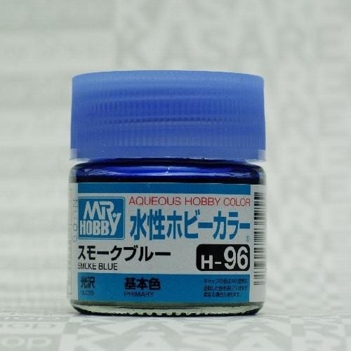 Mr Hobby Aqueous 96 Gloss Smoke Blue 10ml Mr Hobby PAINT, BRUSHES & SUPPLIES