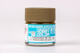 Mr Hobby Aqueous H512 Russian Green 4BO 47 Mr Hobby PAINT, BRUSHES & SUPPLIES