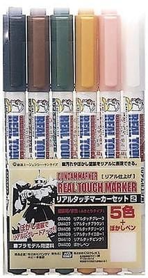 Mr Hobby Gundam Real Touch Marker Set 2 Mr Hobby PAINT, BRUSHES & SUPPLIES