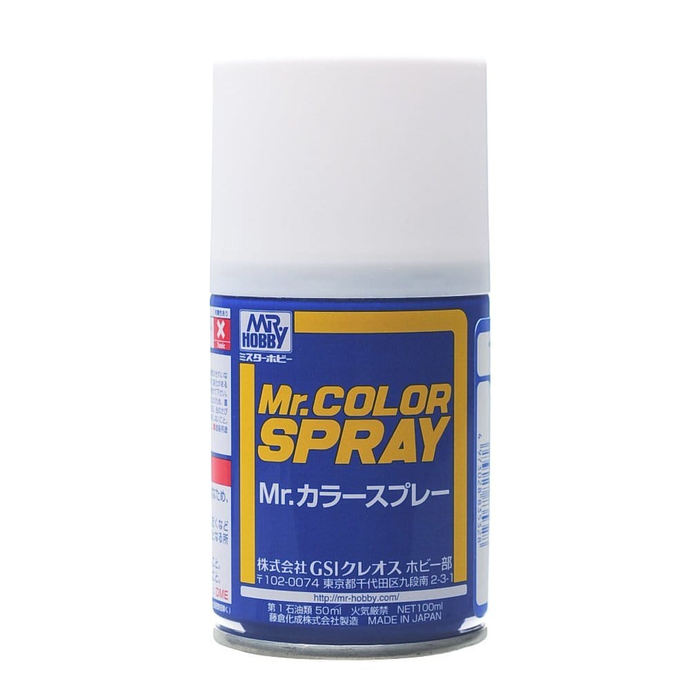 Mr Hobby Mr Color 001 Gloss White Spray Mr Hobby PAINT, BRUSHES & SUPPLIES