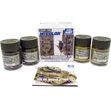 Mr Hobby Mr Color Modulation Set Olive Drab Set Mr Hobby PAINT, BRUSHES & SUPPLIES