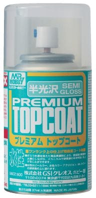 Mr Hobby Mr Premium Top Coat Semi Gloss 88ml Mr Hobby PAINT, BRUSHES & SUPPLIES