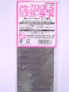Mr Hobby Mr Waterproof Sandpaper No 180 Mr Hobby TOOLS