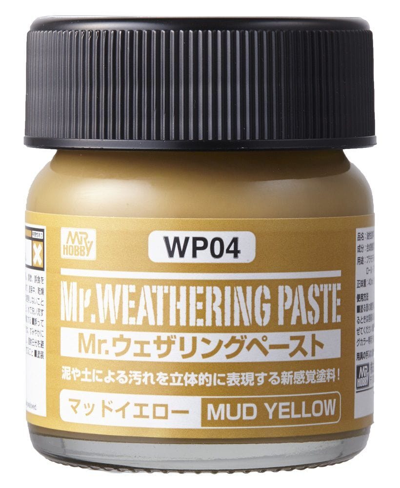 Mr Hobby Weathering Paste WP04 Mud Yellow Mr Hobby PAINT, BRUSHES & SUPPLIES