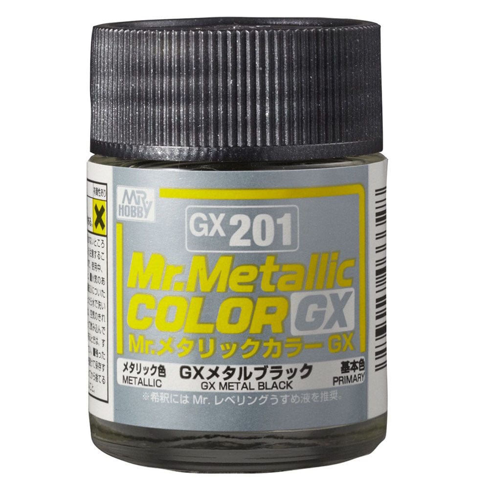 Mr Metallic Color Gx Black Mr Hobby PAINT, BRUSHES & SUPPLIES