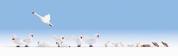 Noch 15774 HO Swans And Ducks Noch TRAINS - HO/OO SCALE