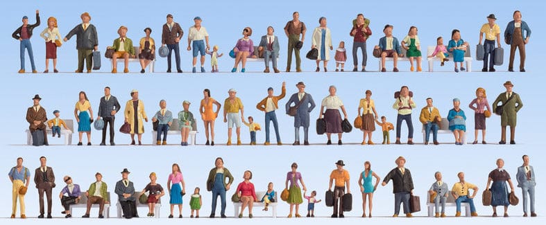 Noch 16070 Mega Economy Figures Set Noch TRAINS - HO/OO SCALE