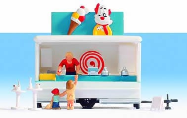 Noch 16732 HO Ice Cream Trailer Noch TRAINS - HO/OO SCALE